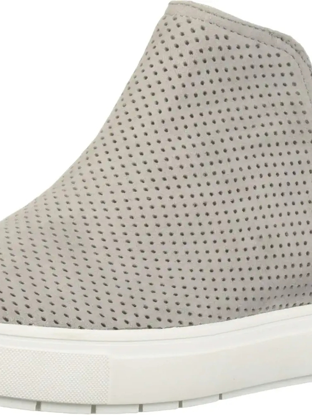 4/9/15. Steven By Steve Madden Womens Perforated Slip-On Sneaker in Light Gray